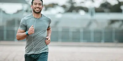 man running outside