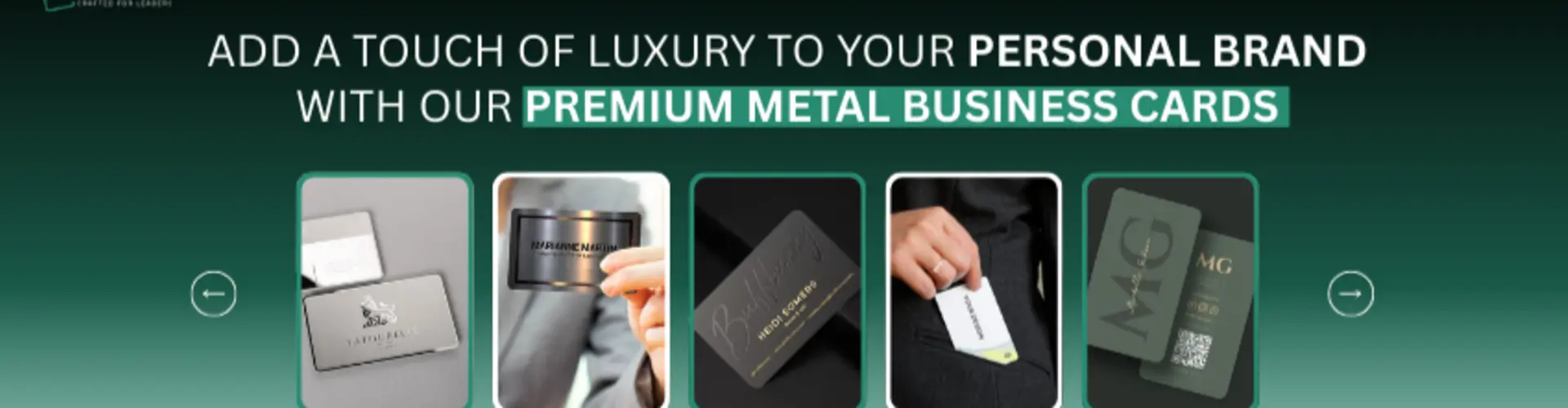 Metal Business Cards UAE cover